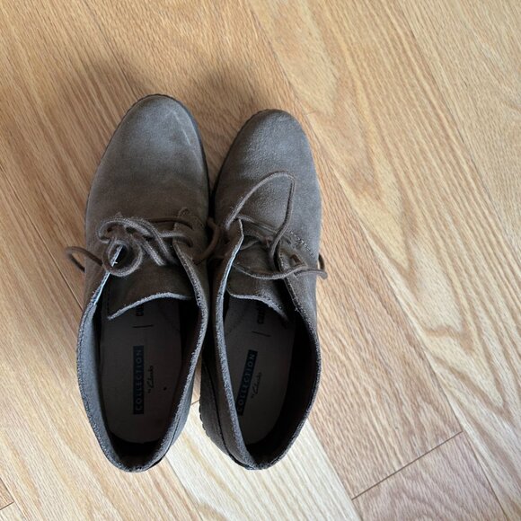 Clarks Hazen Charm 5.5 femme bottillon botte suède gris (130tx) - Picture 3 of 5